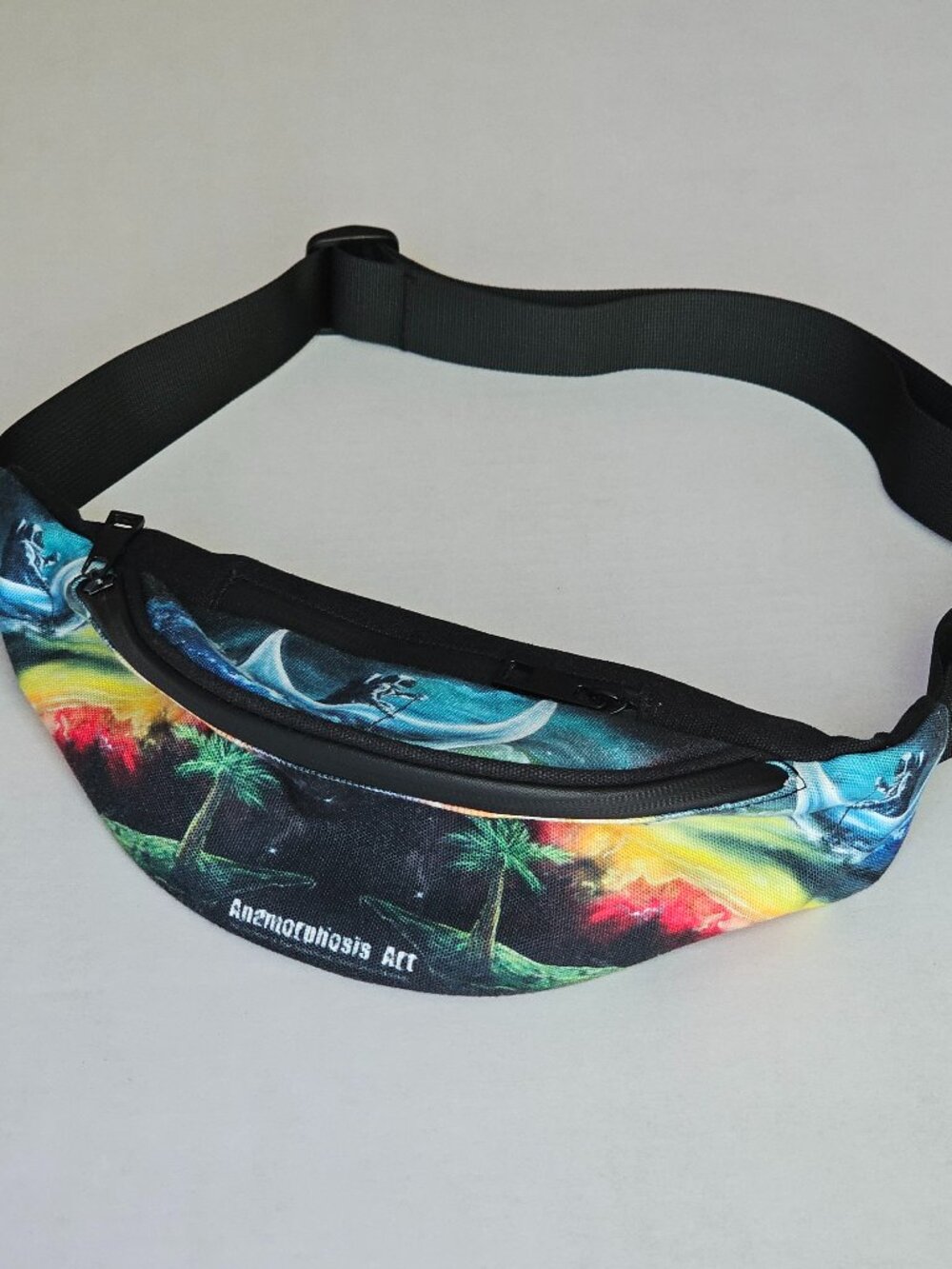 Anamorphosis Art Fanny Pack - Trippy Psychedelic Music Festival Hip Belt